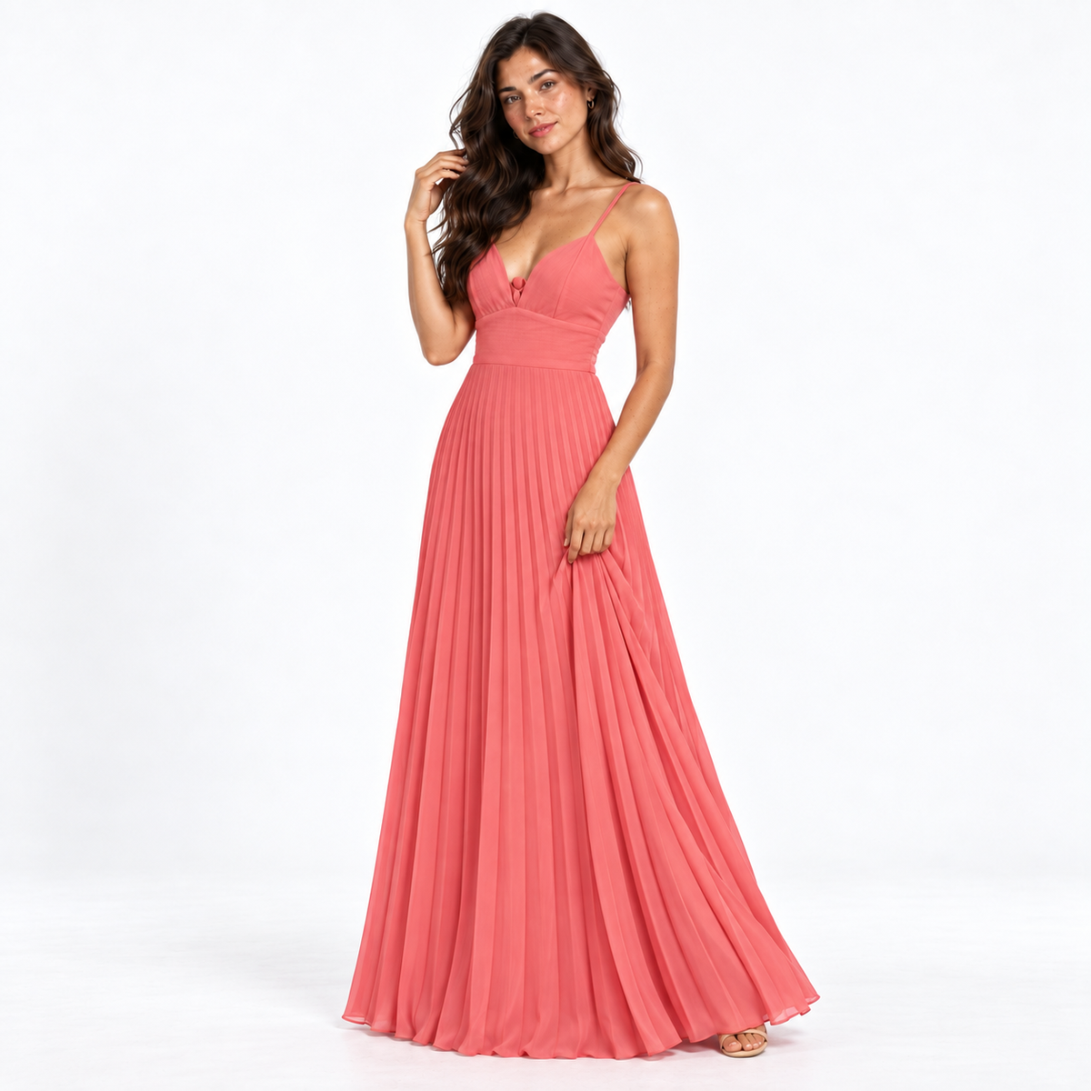 Vestido Longo Poliester