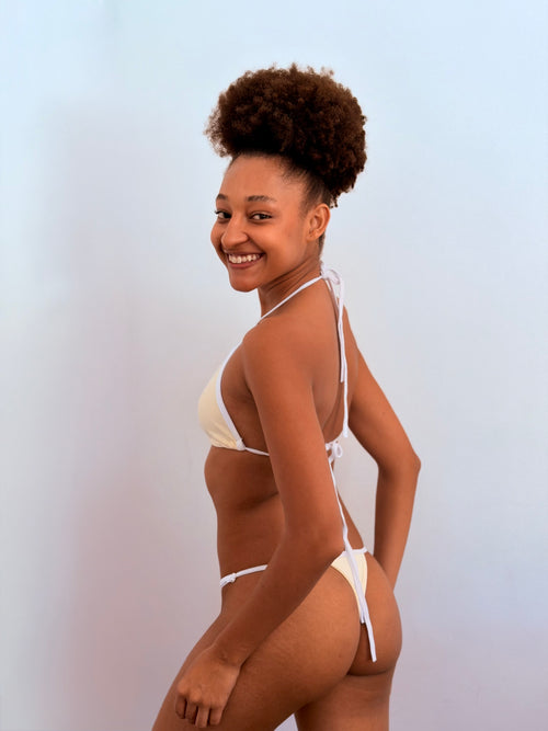 Biquini Fita- amarelo manteiga