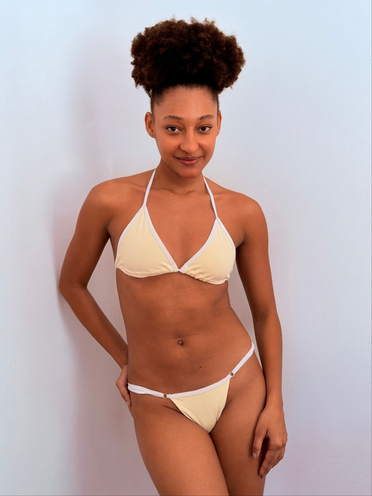 Biquini Fita- amarelo manteiga